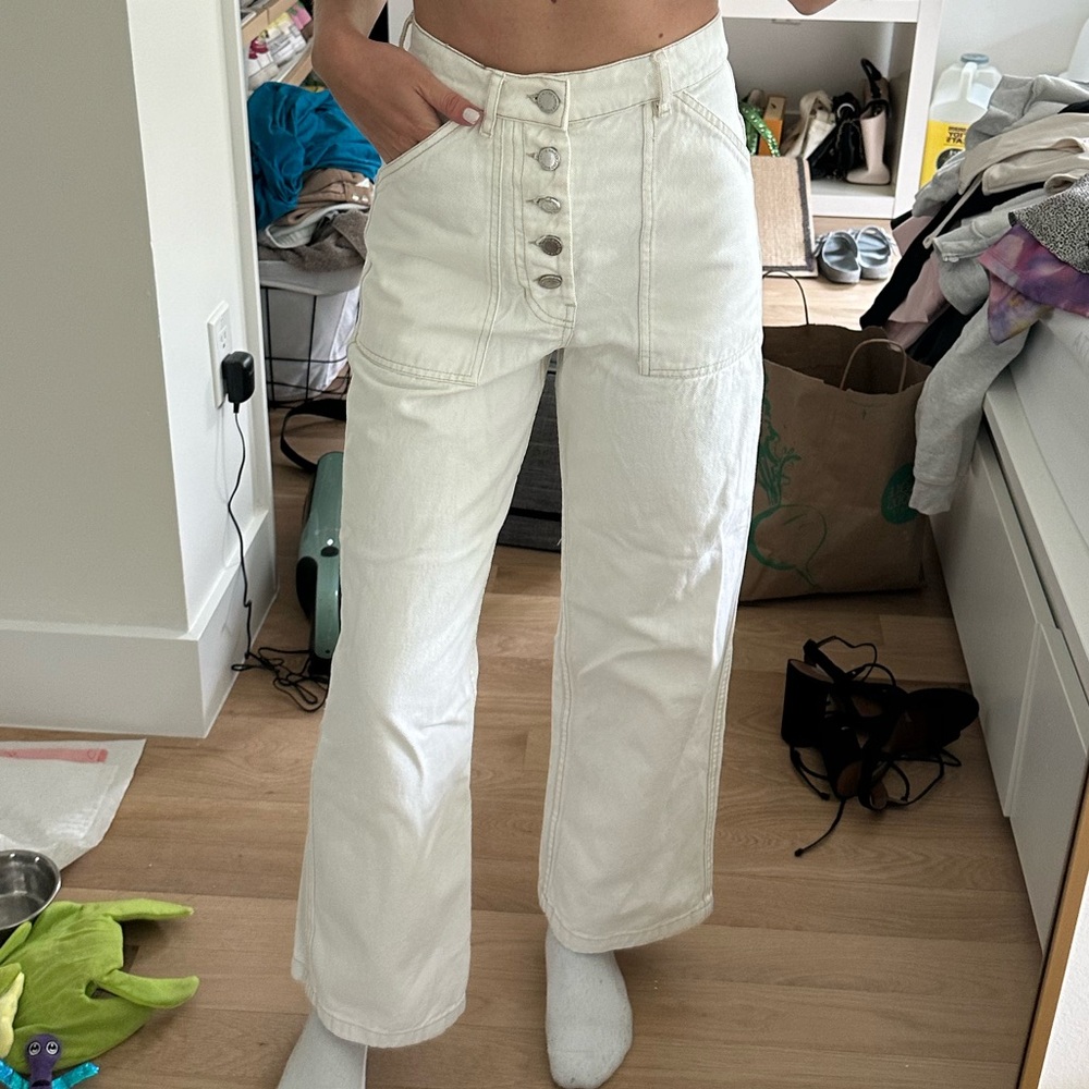 White jeans